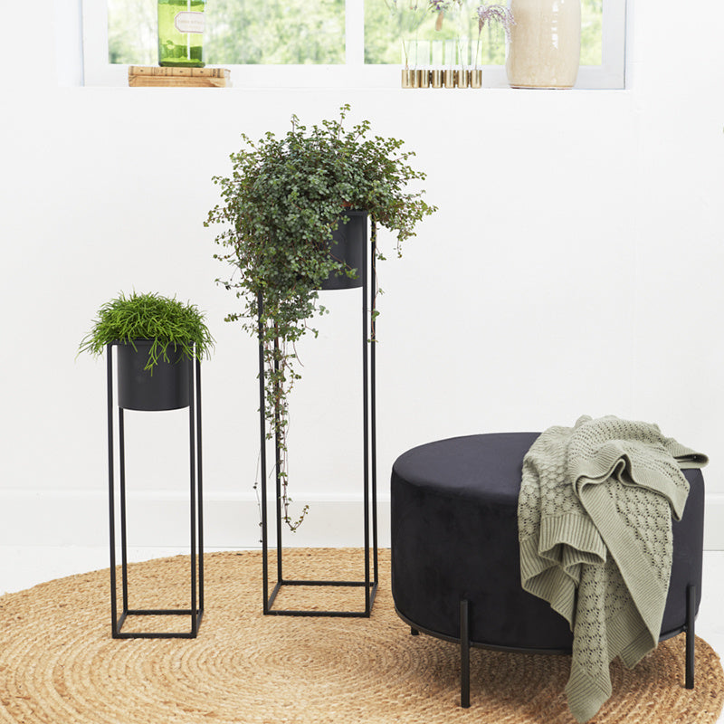 Planter - Violeta Black 2/set