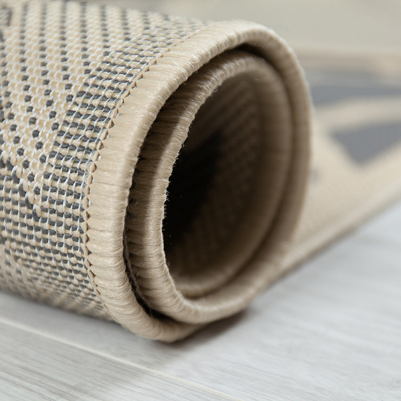 Round Outdoor Rug - Floreno Padua Beige/Anthracite