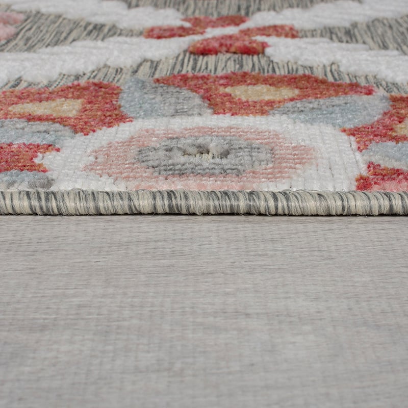 Balcony rug - Plazo Flora Grey