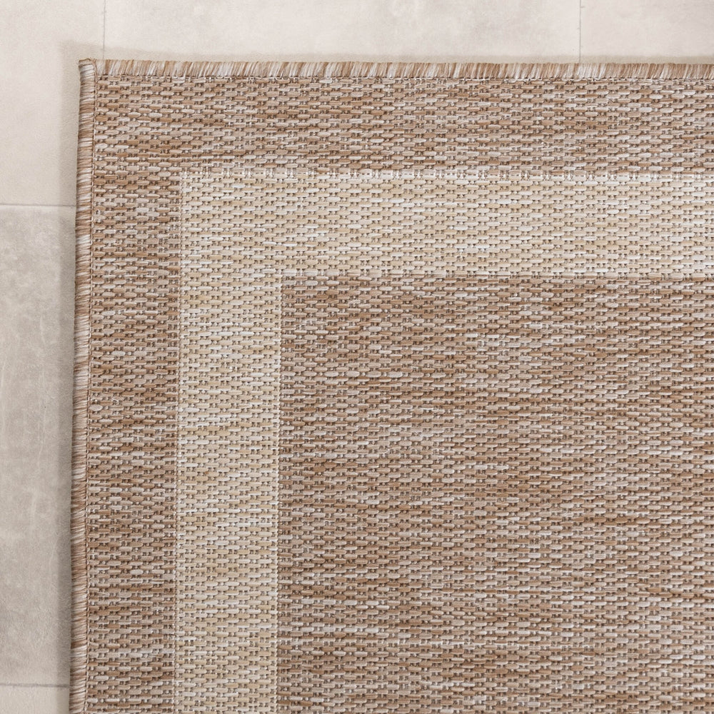 Balcony Rug - Sierra Border Beige/Cream
