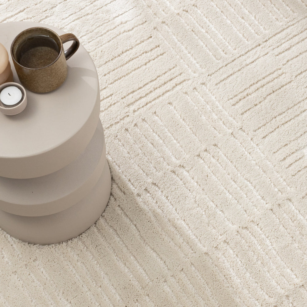 Scandinavian Rug - Yune Lines Cream