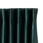 Velvet curtains - Petrol - Hooks