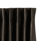 Velvet curtains - Dark Taupe - Hooks