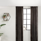 Velvet curtains - Dark Taupe - Hooks