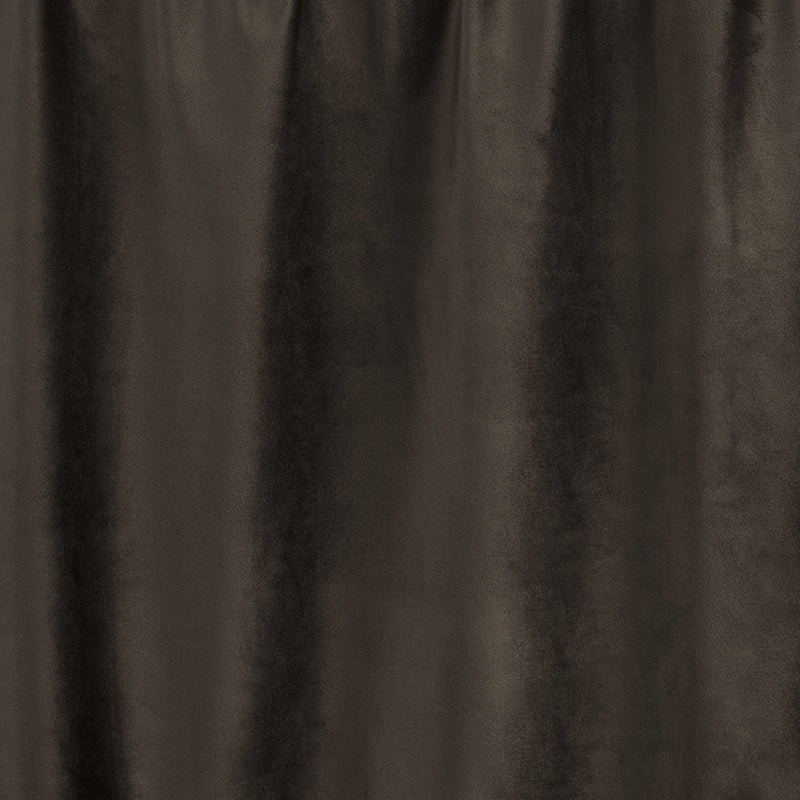 Velvet curtains - Dark Taupe - Hooks
