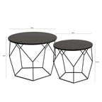 Side table - Gustav Black 2/set