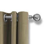 Luxury blackout curtains - Beige - Rings