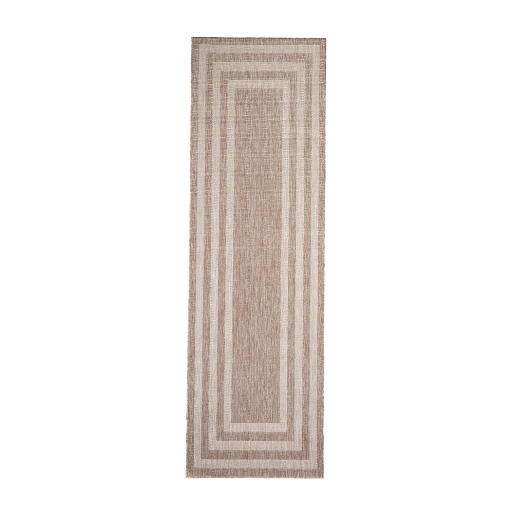 Balcony Rug - Sierra Frame Beige/Cream