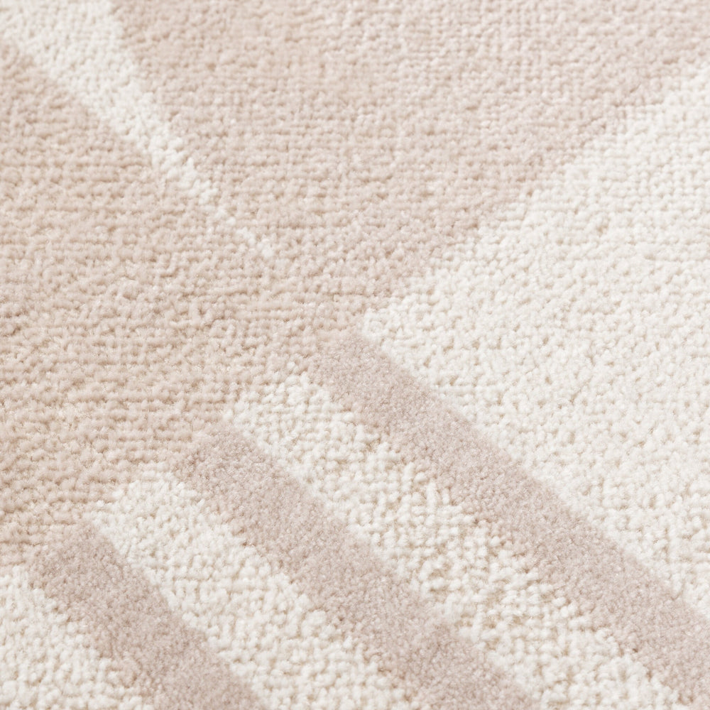 Round Japandi Rug - Aurora Circles Beige
