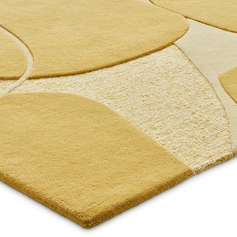 Modern wool rug - Bolsena Yellow