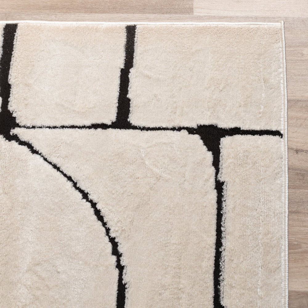 Japandi Rug - Yori Blocks Cream/Black