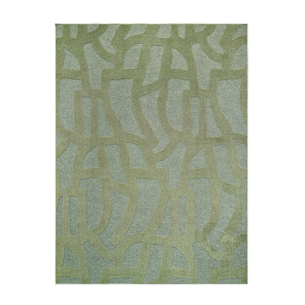 Modern floor rug - Thor Green 4141
