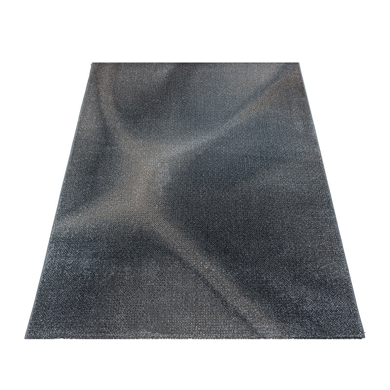 Retro floor rug - Stencil Light Brown/Anthracite