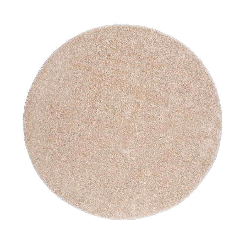 Round High Pile Rug - Glazy Cream