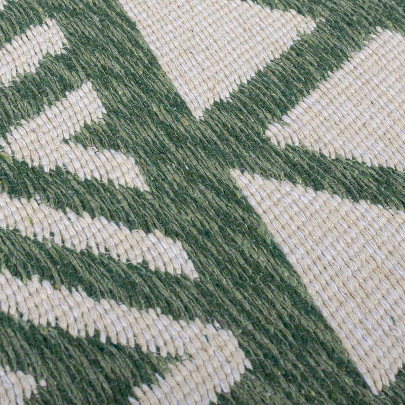 Geometric floor rug - Decio Teo Green