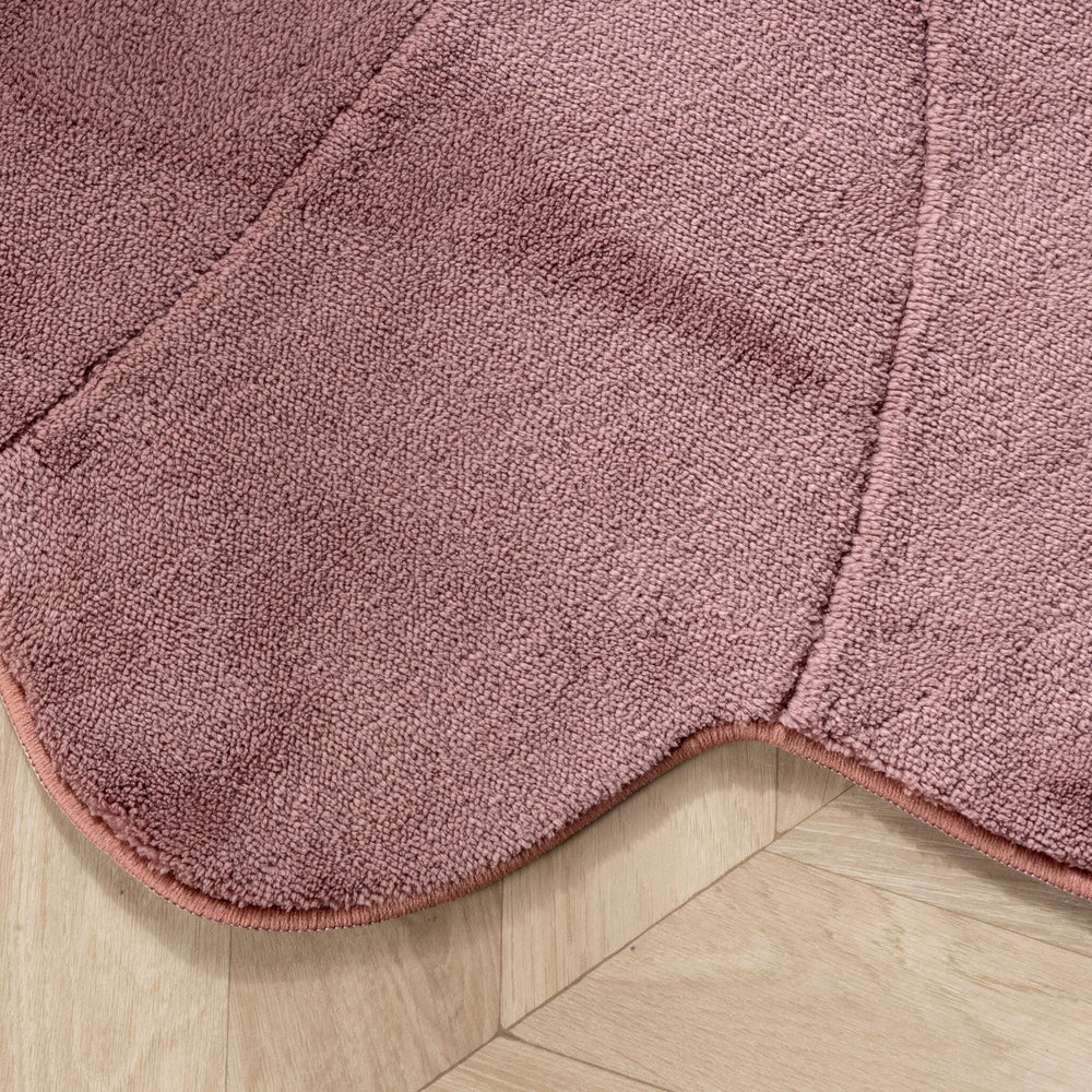Washable Children’s Rug – Coco Flower Dark Pink