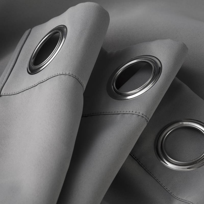 Luxury blackout curtains - Wine - Rings