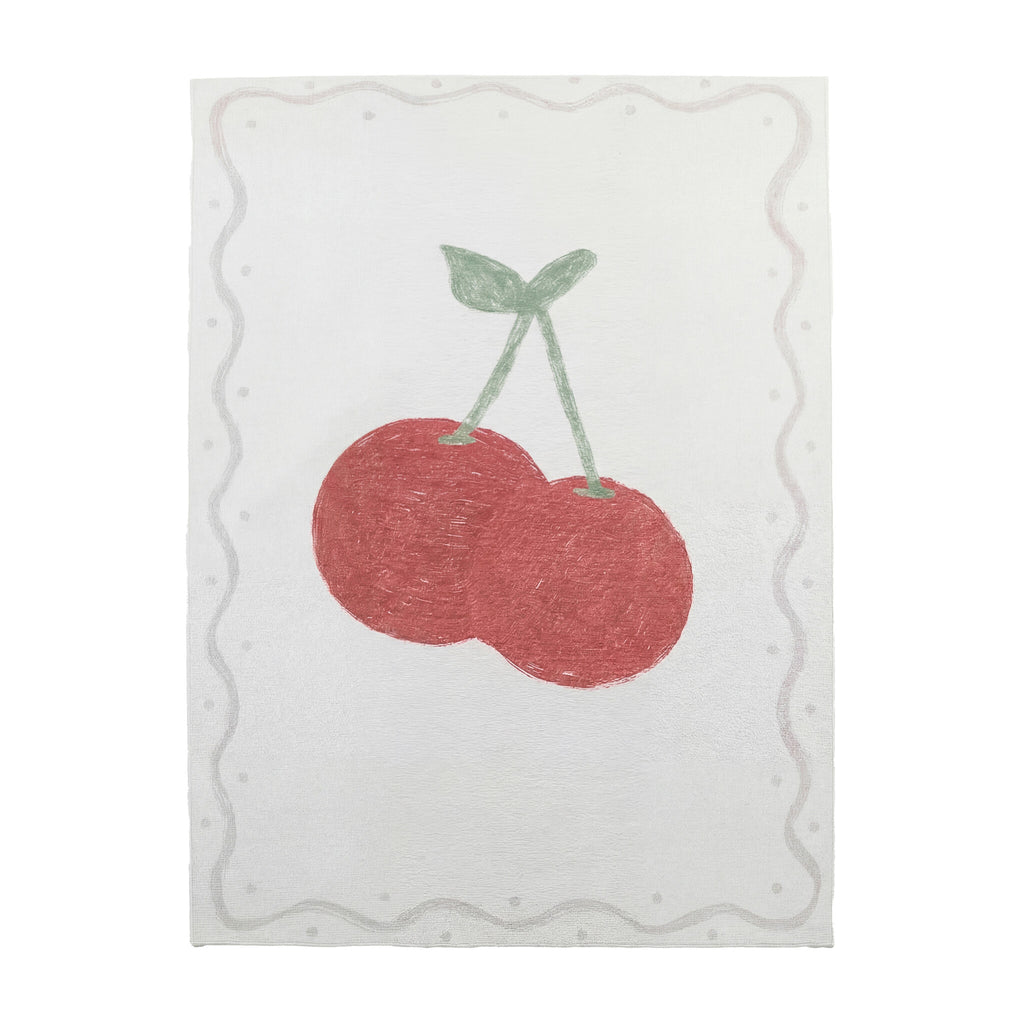 Washable children's rug - Mick Cherry Red
