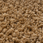 Round high-pile rug - Yves Gold
