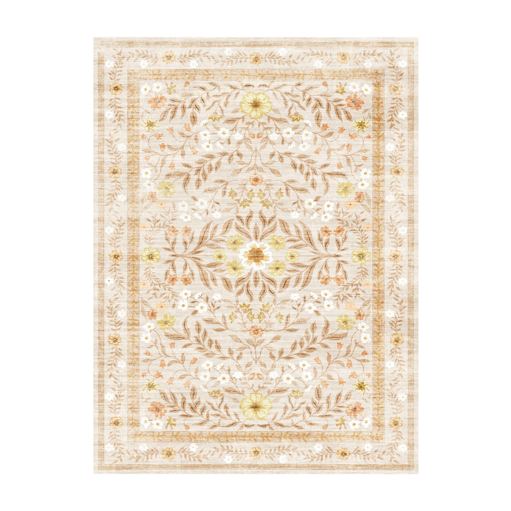 Vintage outdoor rug - Luana Yellow
